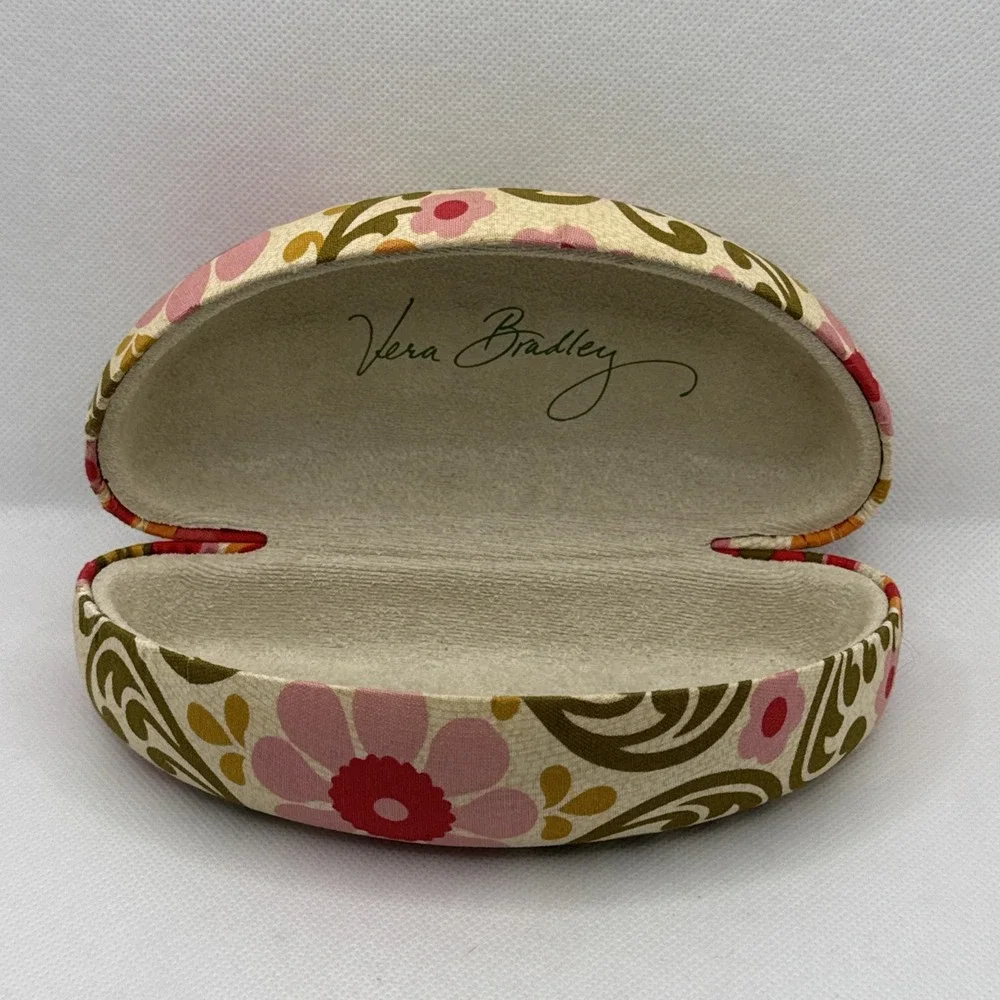 Vintage Vera Bradley Clam Shell Eye/Sunglasses Case Retired Folkloric Pattern